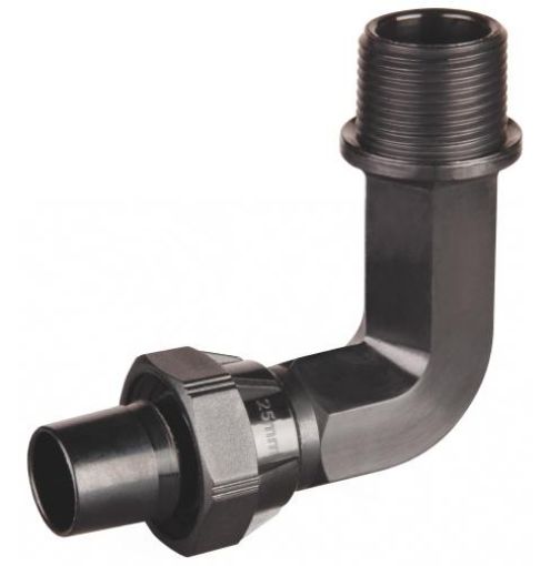 Hansen Male Bend Long Barbed LD Poly Pipe Fittings-1