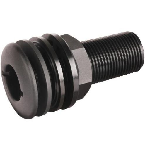 Hansen Long Male Tank Fitting Black-1