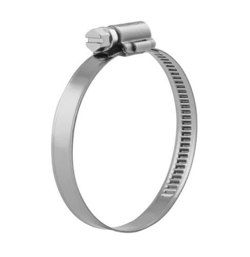Hansen Worm Drive Clamp - W3 Stainless Steel (430)-1